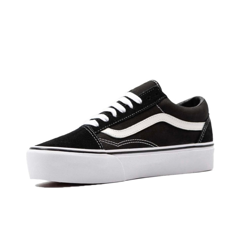 Vans Old Skool Platform Women's Black White VN0A3B3UY28 - Picture 2 of 8